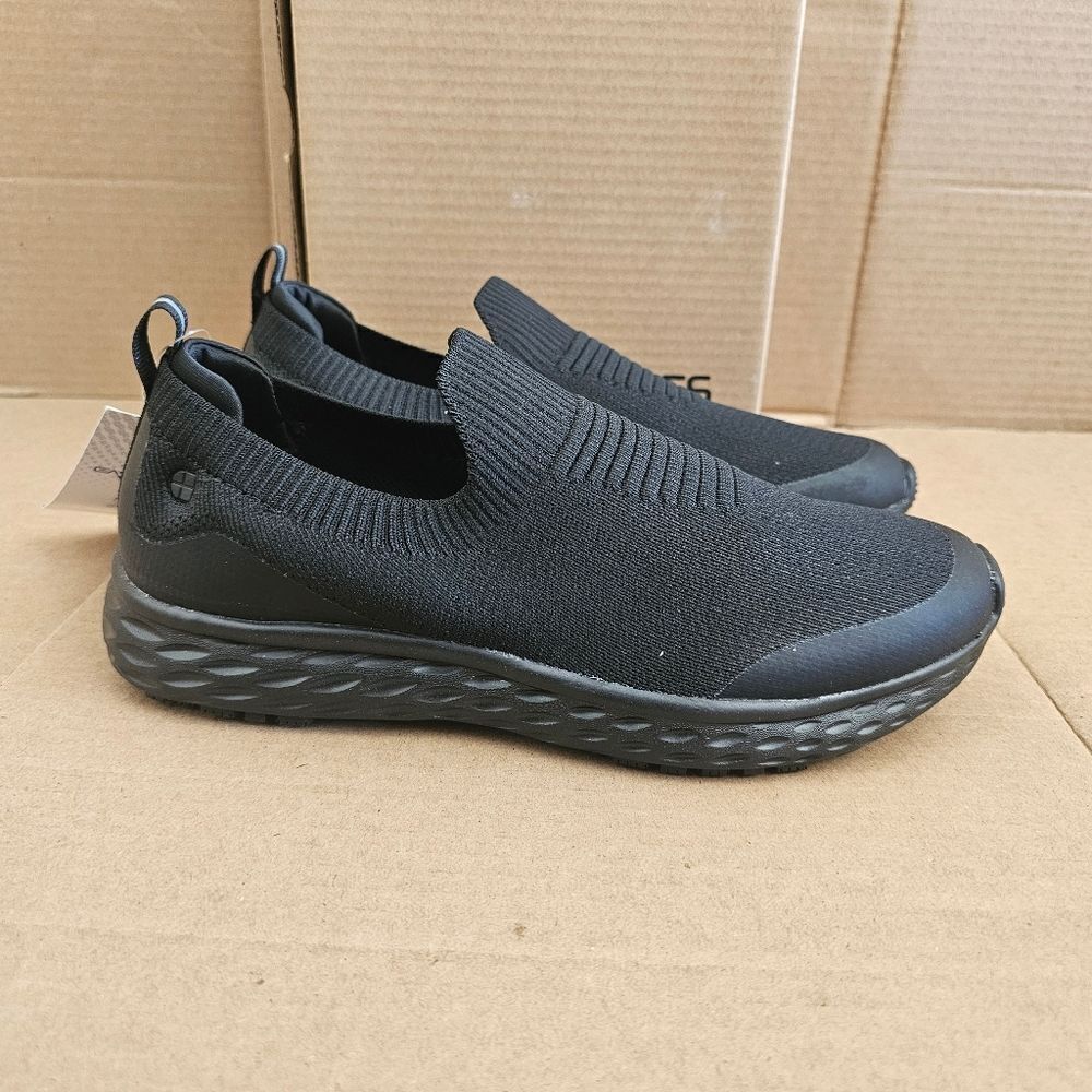 Shoes For Crews Everlight Black Slip-On Slip Resistant Work Shoes Womens Size 7.